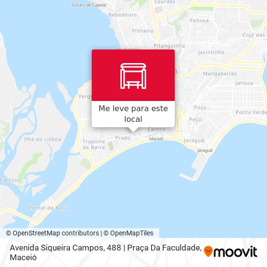 Avenida Siqueira Campos, 488 | Praça Da Faculdade mapa