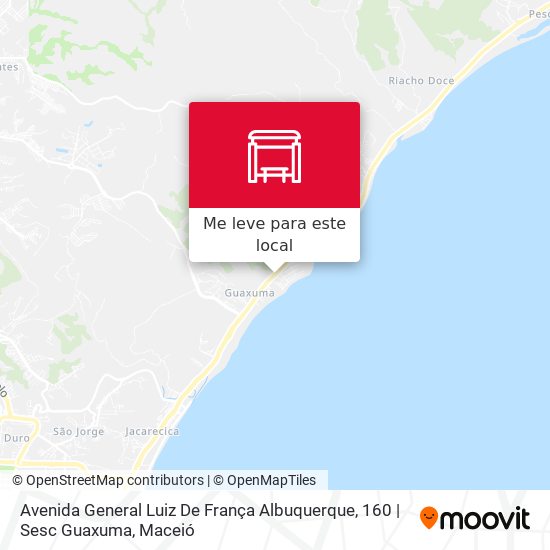 Avenida General Luiz De França Albuquerque, 160 | Sesc Guaxuma mapa