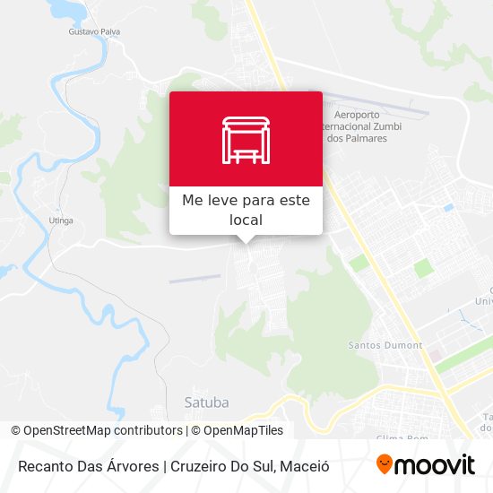 Recanto Das Árvores | Cruzeiro Do Sul mapa
