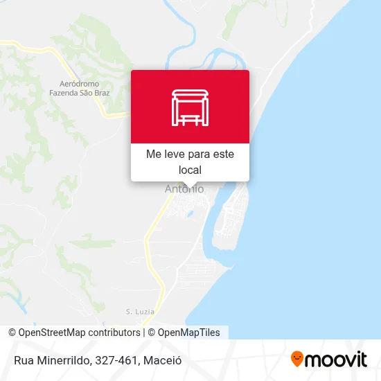 Rua Minerrildo, 327-461 mapa