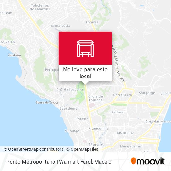 Ponto Metropolitano | Walmart Farol mapa