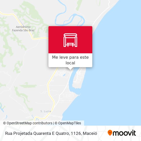 Rua Projetada Quarenta E Quatro, 1126 mapa