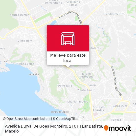 Avenida Durval De Góes Monteiro, 2101 | Lar Batista mapa