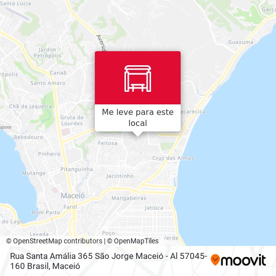 Rua Santa Amália 365 São Jorge Maceió - Al 57045-160 Brasil mapa