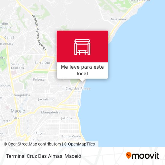 Terminal Cruz Das Almas mapa