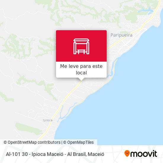 Al-101 30 - Ipioca Maceió - Al Brasil mapa