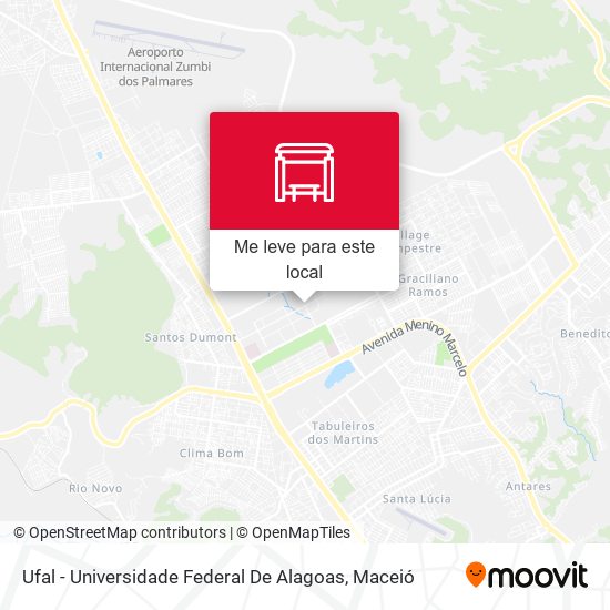 Ufal -  Universidade Federal De Alagoas mapa