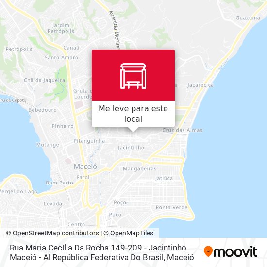 Rua Maria Cecília Da Rocha 149-209 - Jacintinho Maceió - Al República Federativa Do Brasil mapa
