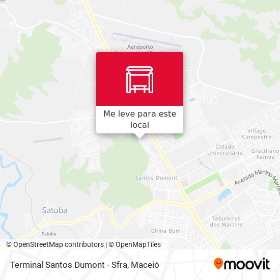 Terminal Santos Dumont - Sfra mapa