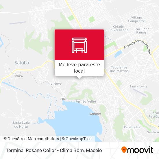 Terminal Rosane Collor - Clima Bom mapa