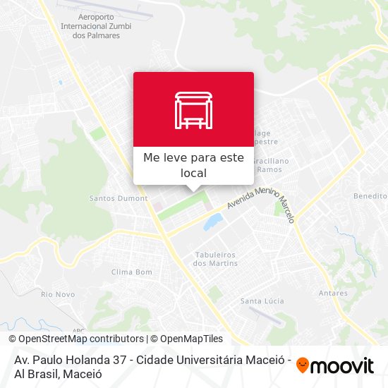 Av. Paulo Holanda 37 - Cidade Universitária Maceió - Al Brasil mapa