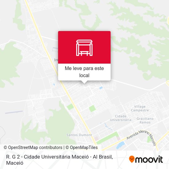 R. G 2 - Cidade Universitária Maceió - Al Brasil mapa