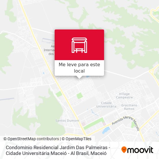 Condomínio Residencial Jardim Das Palmeiras - Cidade Universitária Maceió - Al Brasil mapa