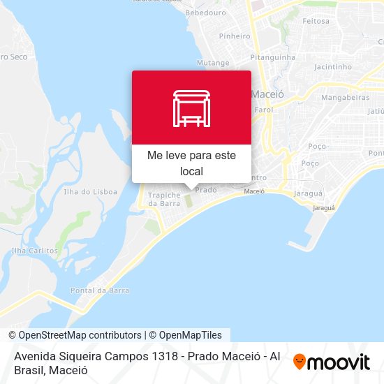 Avenida Siqueira Campos 1318 - Prado Maceió - Al Brasil mapa
