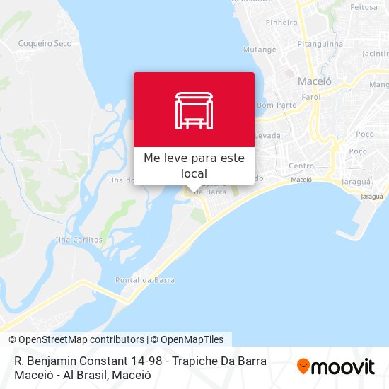 R. Benjamin Constant 14-98 - Trapiche Da Barra Maceió - Al Brasil mapa