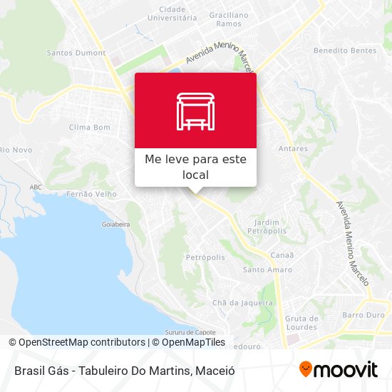 Brasil Gás - Tabuleiro Do Martins mapa