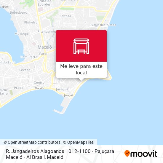 R. Jangadeiros Alagoanos 1012-1100 - Pajuçara Maceió - Al Brasil mapa