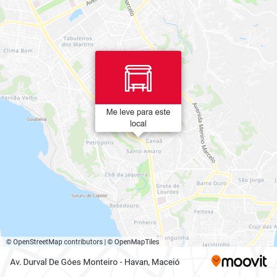 Av. Durval De Góes Monteiro - Havan mapa