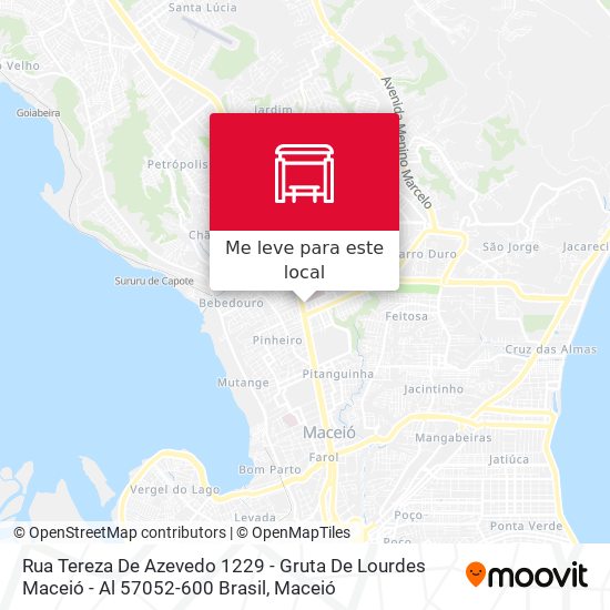 Rua Tereza De Azevedo 1229 - Gruta De Lourdes Maceió - Al 57052-600 Brasil mapa