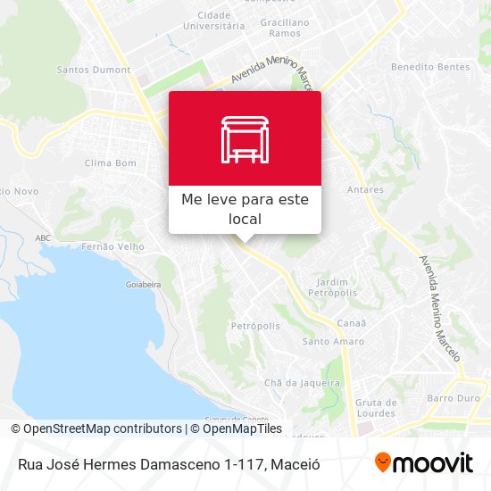 Rua José Hermes Damasceno 1-117 mapa