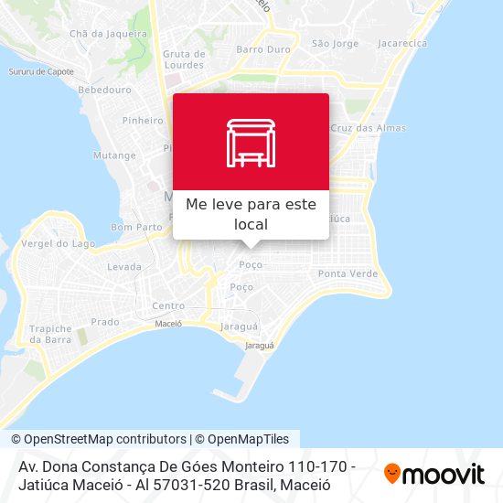 Av. Dona Constança De Góes Monteiro 110-170 - Jatiúca Maceió - Al 57031-520 Brasil mapa