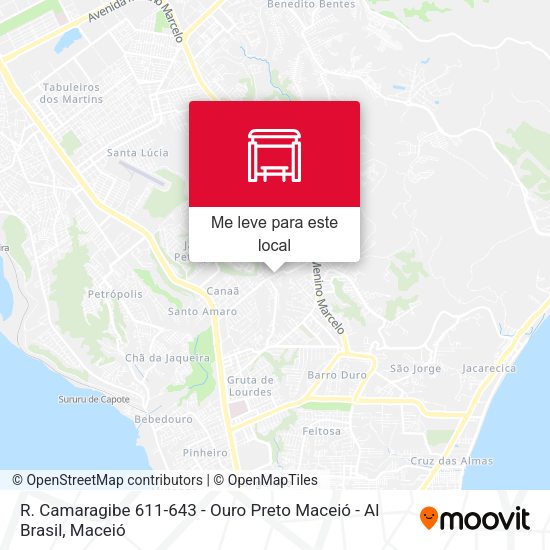 R. Camaragibe 611-643 - Ouro Preto Maceió - Al Brasil mapa