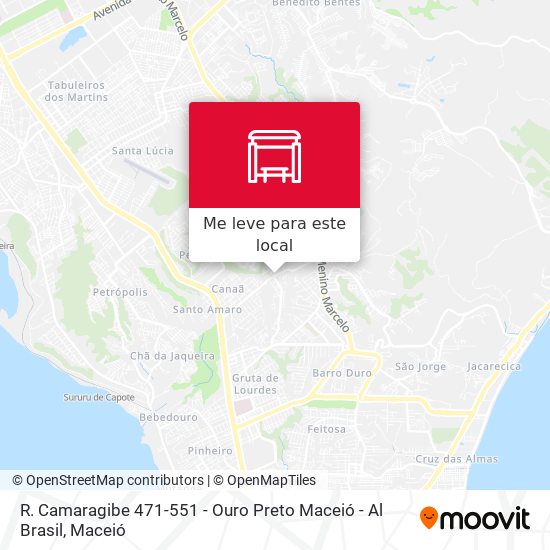 R. Camaragibe 471-551 - Ouro Preto Maceió - Al Brasil mapa