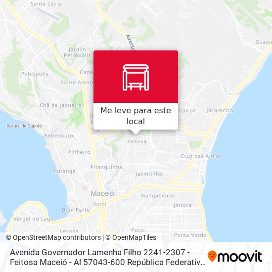 Avenida Governador Lamenha Filho 2241-2307 - Feitosa Maceió - Al 57043-600 República Federativa Do Brasil mapa