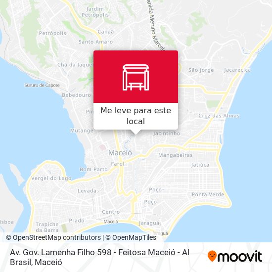 Av. Gov. Lamenha Filho 598 - Feitosa Maceió - Al Brasil mapa