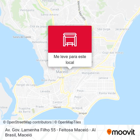 Av. Gov. Lamenha Filho 55 - Feitosa Maceió - Al Brasil mapa