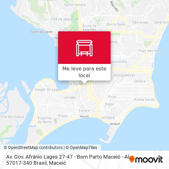 Av. Gov. Afrânio Lages 27-47 - Bom Parto Maceió - Al 57017-340 Brasil mapa