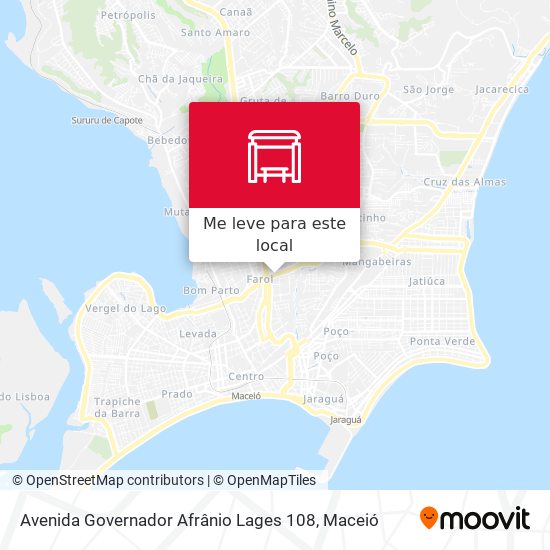 Avenida Governador Afrânio Lages 108 mapa