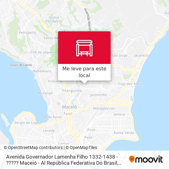 Avenida Governador Lamenha Filho 1332-1438 - ????? Maceió - Al República Federativa Do Brasil mapa