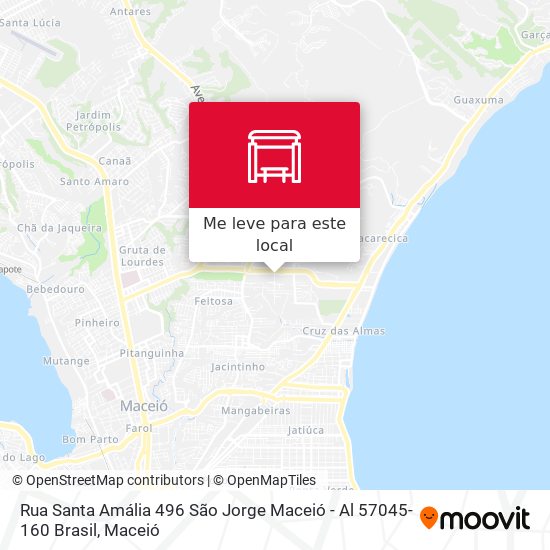 Rua Santa Amália 496 São Jorge Maceió - Al 57045-160 Brasil mapa