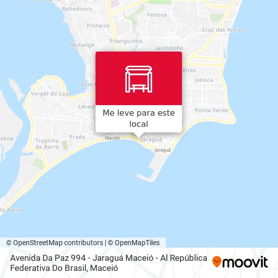 Avenida Da Paz 994 - Jaraguá Maceió - Al República Federativa Do Brasil mapa