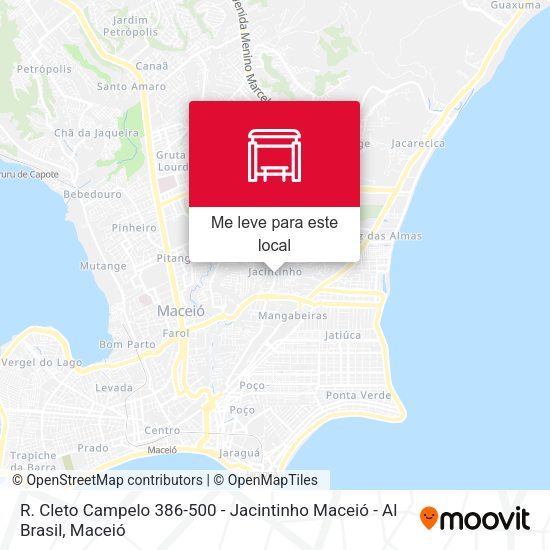 R. Cleto Campelo 386-500 - Jacintinho Maceió - Al Brasil mapa