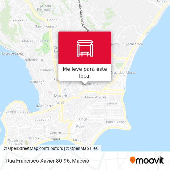 Rua Francisco Xavier 80-96 mapa