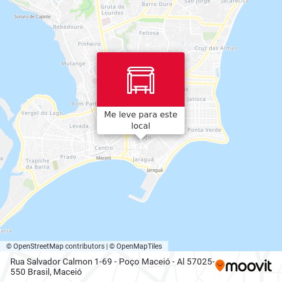 Rua Salvador Calmon 1-69 - Poço Maceió - Al 57025-550 Brasil mapa