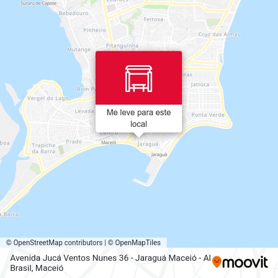 Avenida Jucá Ventos Nunes 36 - Jaraguá Maceió - Al Brasil mapa