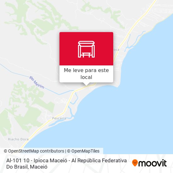 Al-101 10 - Ipioca Maceió - Al República Federativa Do Brasil mapa