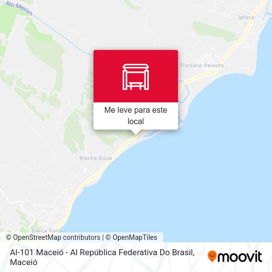 Al-101 Maceió - Al República Federativa Do Brasil mapa