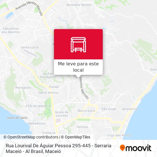 Rua Lourival De Águiar Pessoa 295-445 - Serraria Maceió - Al Brasil mapa