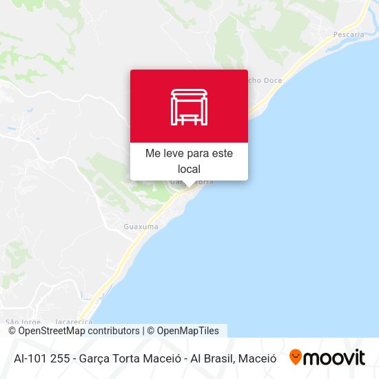 Al-101 255 - Garça Torta Maceió - Al Brasil mapa