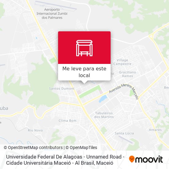 Universidade Federal De Alagoas - Unnamed Road - Cidade Universitária Maceió - Al Brasil mapa