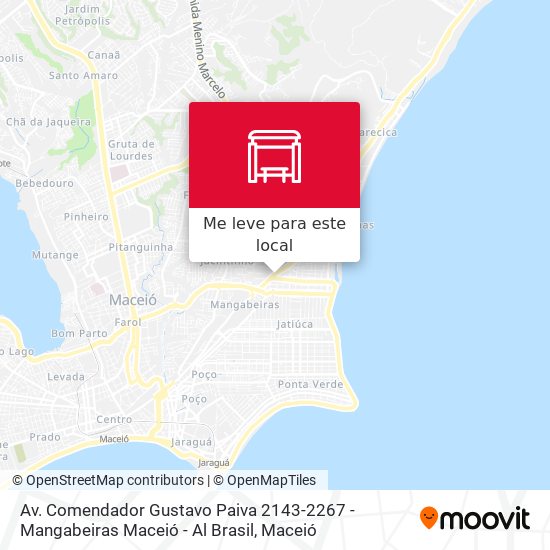 Av. Comendador Gustavo Paiva 2143-2267 - Mangabeiras Maceió - Al Brasil mapa