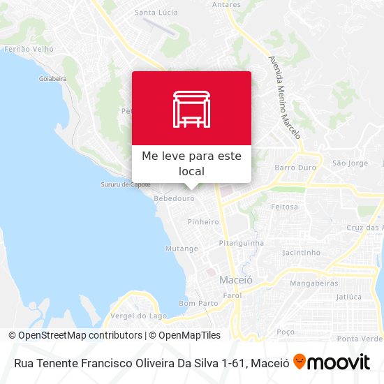 Rua Tenente Francisco Oliveira Da Silva 1-61 mapa