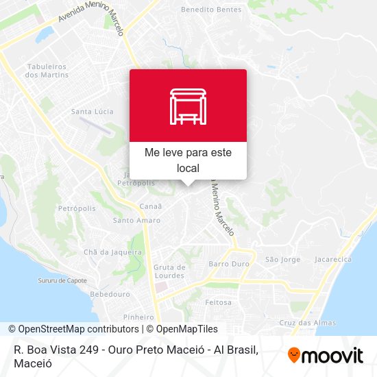 R. Boa Vista 249 - Ouro Preto Maceió - Al Brasil mapa