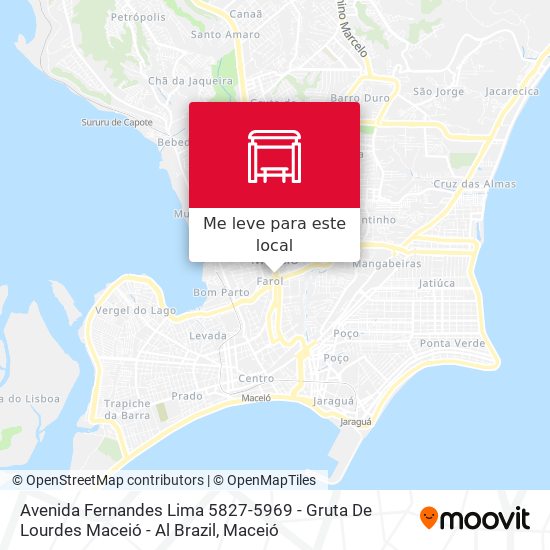 Avenida Fernandes Lima 5827-5969 - Gruta De Lourdes Maceió - Al Brazil mapa