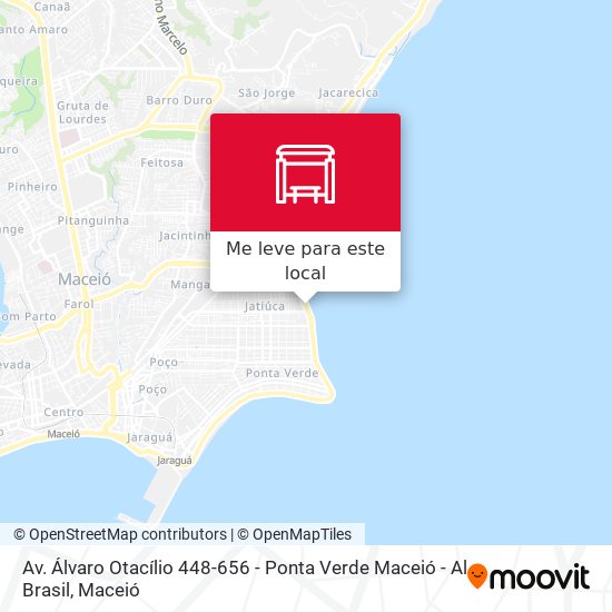 Av. Álvaro Otacílio 448-656 - Ponta Verde Maceió - Al Brasil mapa