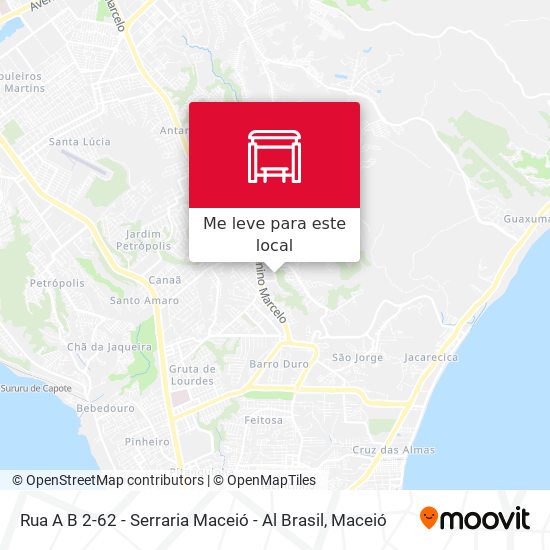 Rua A B 2-62 - Serraria Maceió - Al Brasil mapa